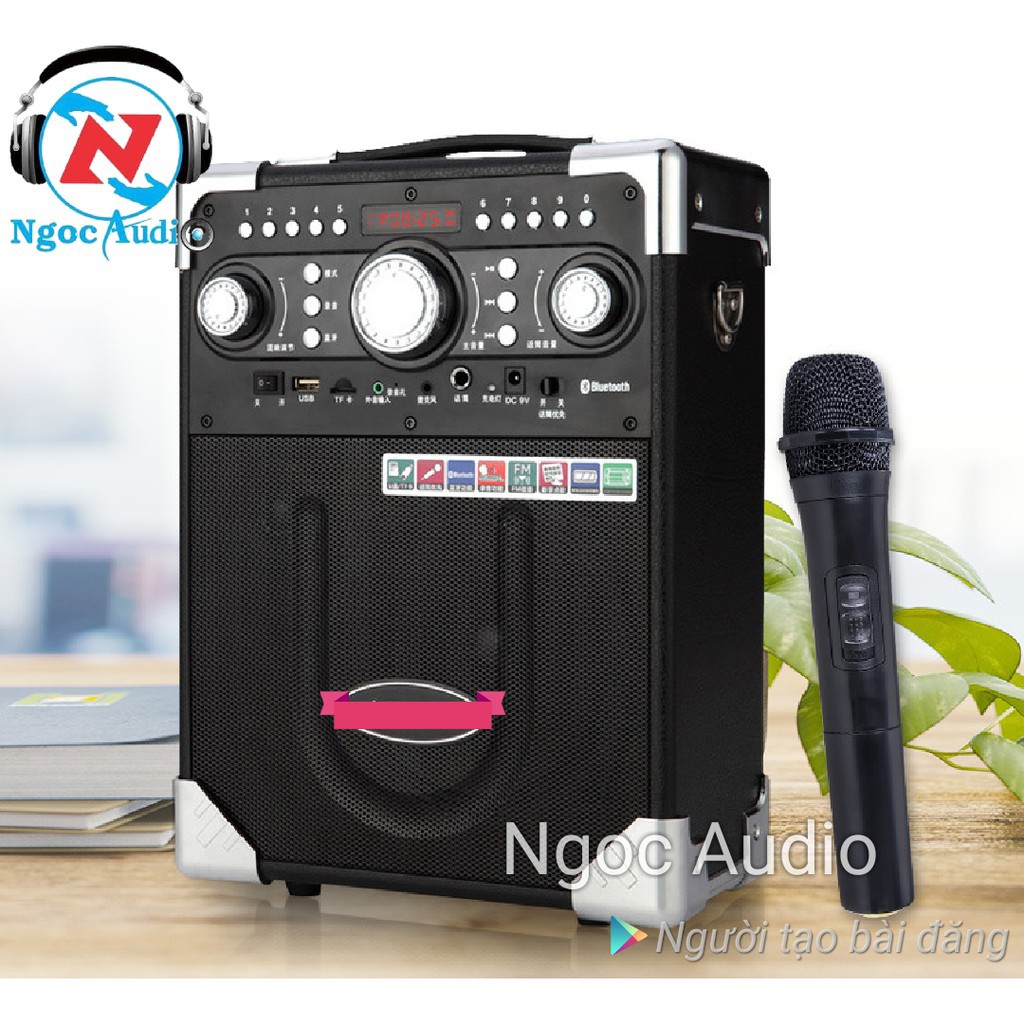 Loa kéo bluetooth karaoke Daile S8 tặng 1 Micro không dây bảo hành 06 tháng