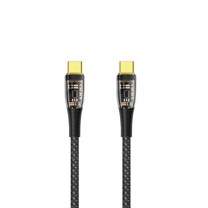 Cáp sạc nhanh WIWU 100W USB-C to Type - C cho điện thoai Samsung Z Fold , ZFlip , Laptop , Mac , chống gẫy đầu
