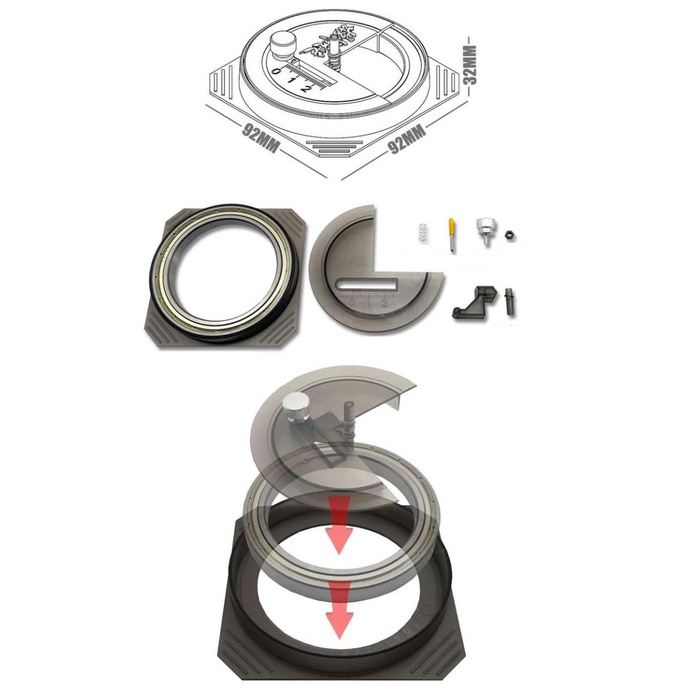 Dụng cụ mô hình cắt tròn 1-50mm MS075 Alloy bearing cutting and rounding Delimiting machine