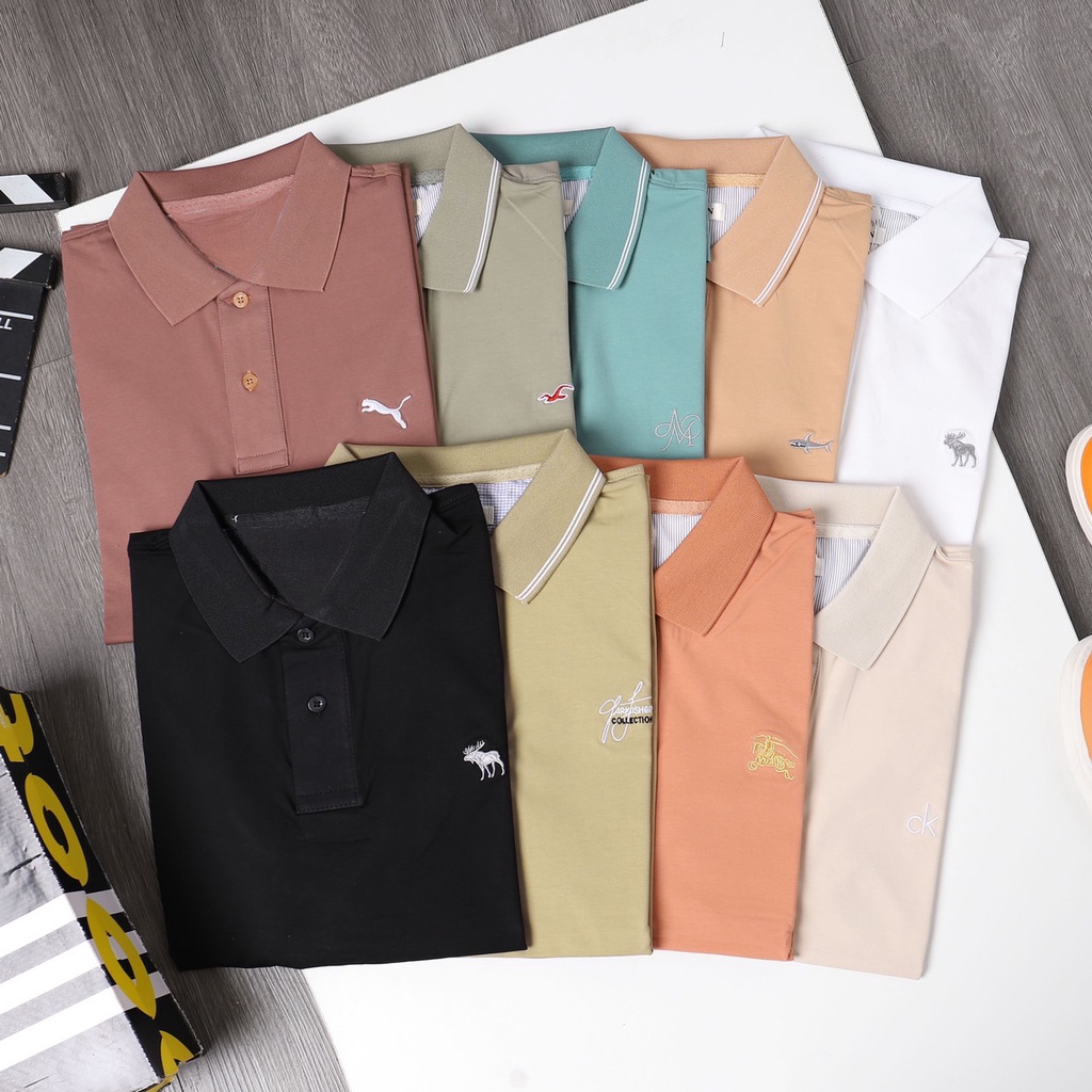 [ HCM ] Áo polo nam cổ bẻ  BASIC vãi cá sấu cotton poly thoải mái mát lạnh thiết kế viền cổ cao cấp trẻ trung MT6