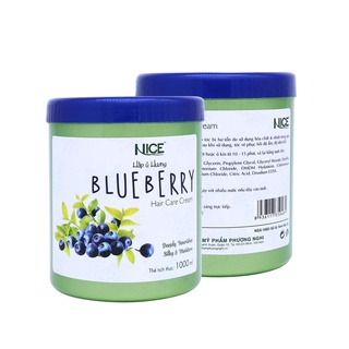 KEM HẤP Ủ TÓC SUÔN MƯỢT BLUEBERRY NICE ( HƯƠNG VIỆT QUẤT)  1000ML