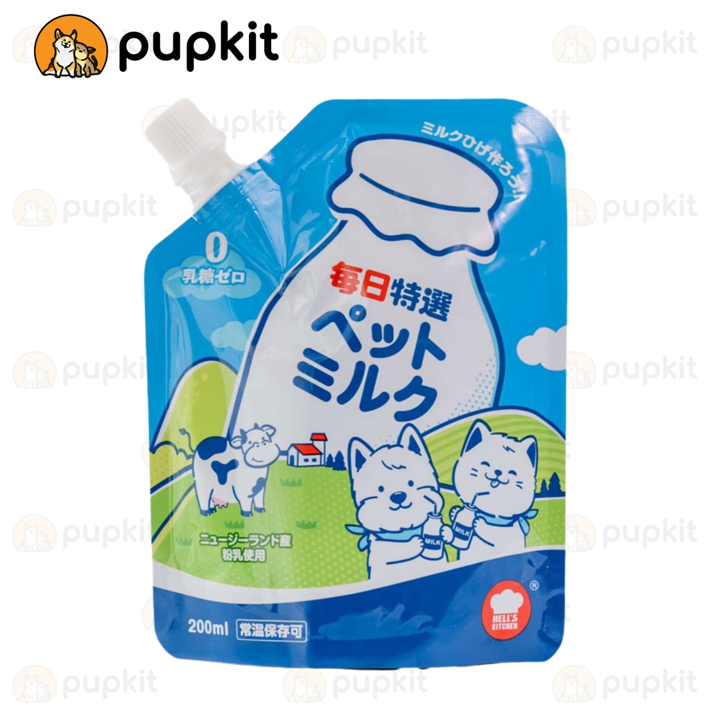 Sữa Bò Uống Liền HELL'S KITCHEN Nhật Bản dùng với Chó Mèo Túi 200ml
