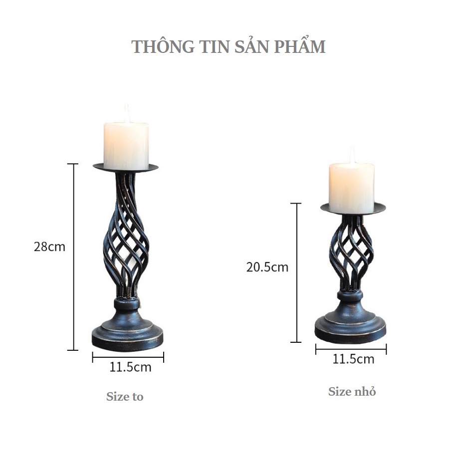 Chân đế nến tròn đan chéo kim loại cao cấp decor nhà và bàn ăn (trang trí noel giáng sinh)