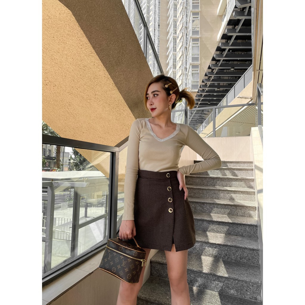 Chân Váy CHECKED SKIRT - Hàng thiết kế - NIESCLOSET20 | BigBuy360 - bigbuy360.vn