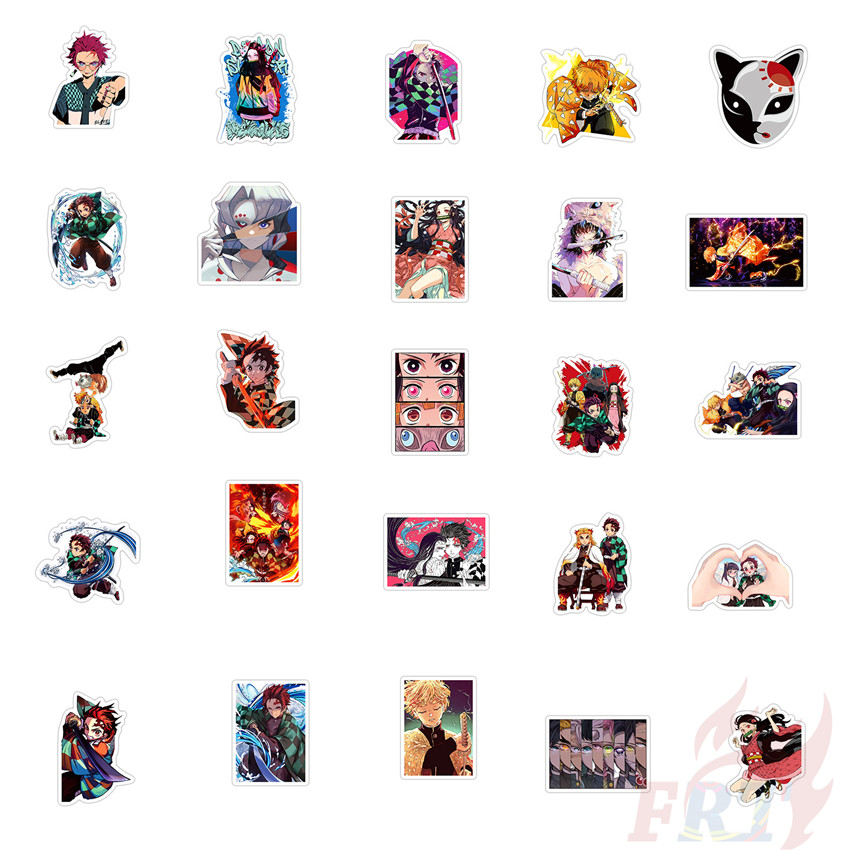 ❉ Ufotable Movie：Demon Slayer - Series 02 Anime Kamado Tanjirou Nezuko Waterproof Graffiti Stickers ❉ 50Pcs/Set DIY Fashion Luggage Laptop Skateboard Doodle Decals Stickers