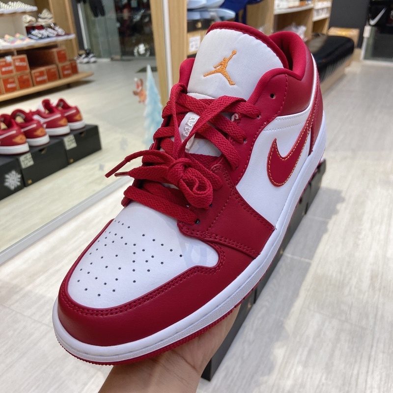 [CHÍNH HÃNG] Giày Jordan 1 Low 'Cardinal Red' (553560-607)