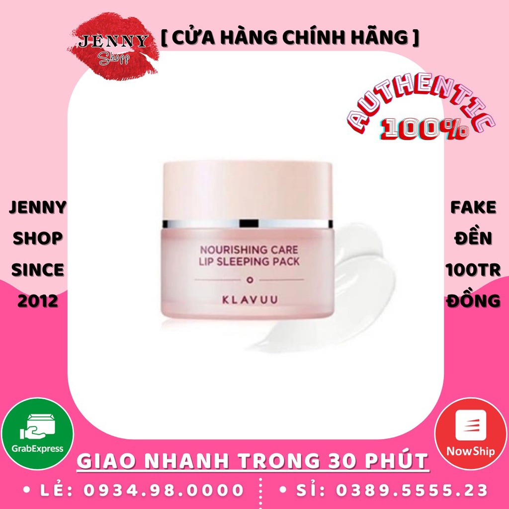 Mặt Nạ Ngủ Môi Klavuu Nourishing Care Lip Sleeping Pack