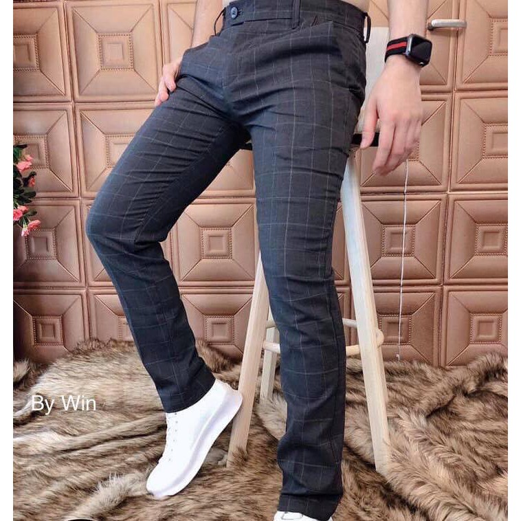 quần tây nam trẻ trung cao cấp kẻ sọc | BigBuy360 - bigbuy360.vn