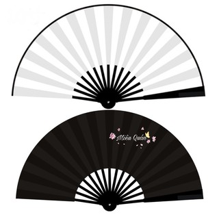 Quạt xoè cầm tay trơn 2 mặt
