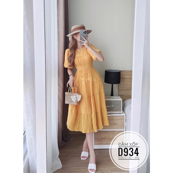 Đầm maxi xốp bigsize