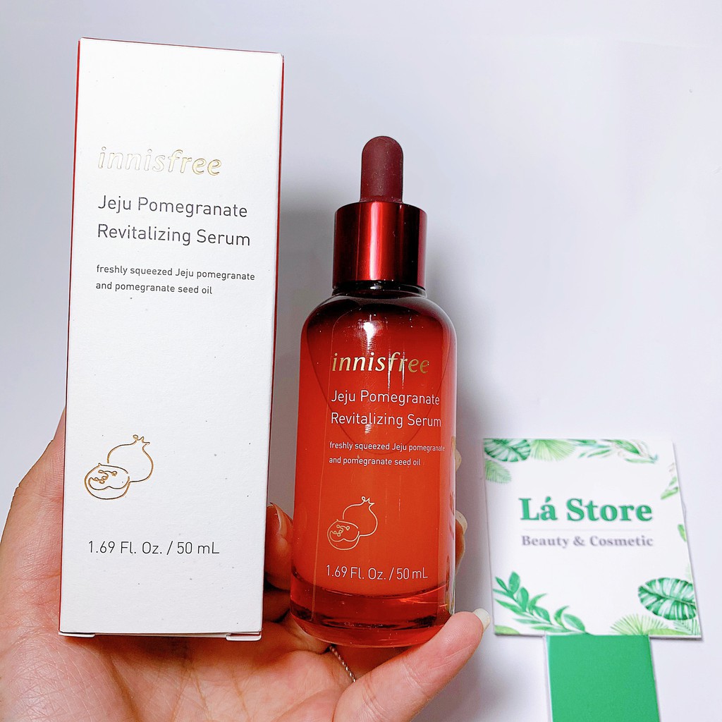 Tinh Chất dưỡng Lựu Đỏ Innisfree Jeju Pomegranate Revitalizing Serum 50ml Sáng Da, Ngăn Chặn Lão Hóa