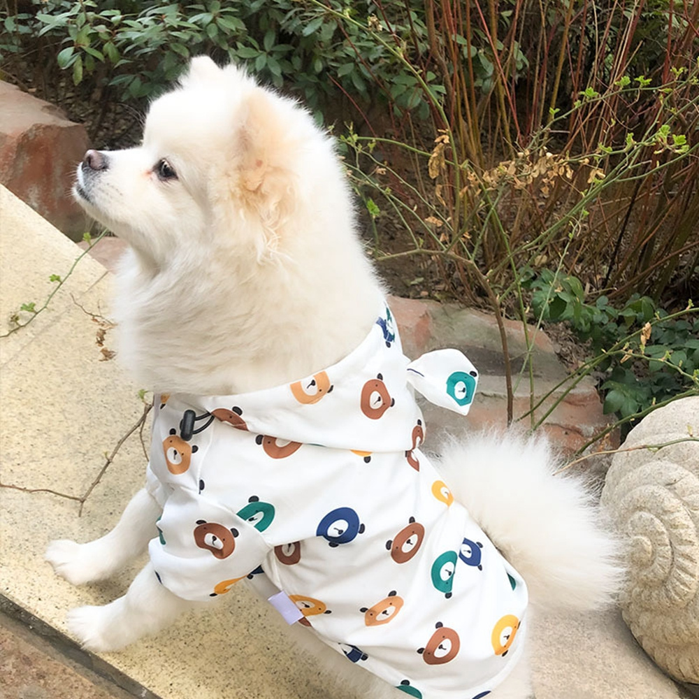 MENGXUAN Welsh Corgi Dog Raincoat Bichon Pet Products Dog Clothes Schnauzer Pug Clothing French Bulldog Poodle Puppy Coat Rain Jacket