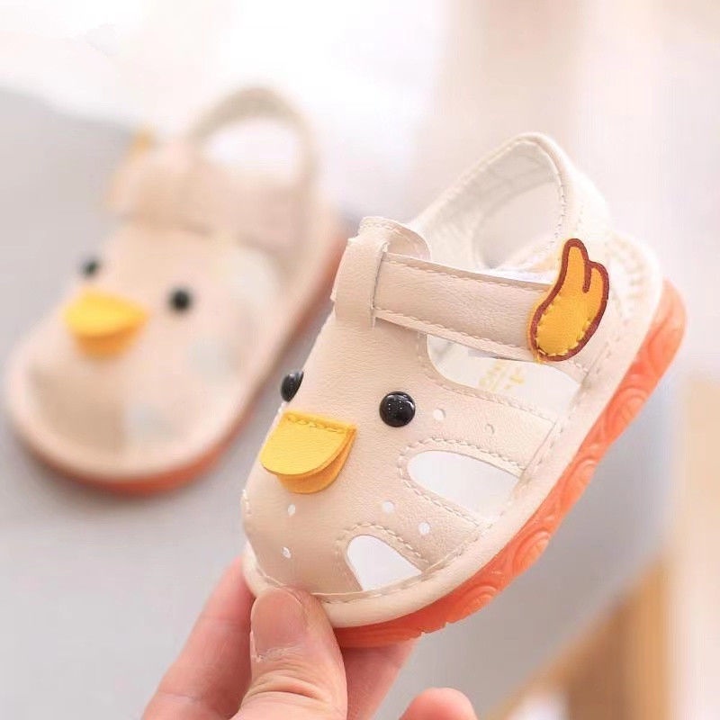 Giày sandal mùa hè đế mềm chống trượt cho bé gái 0-1-2 tuổi