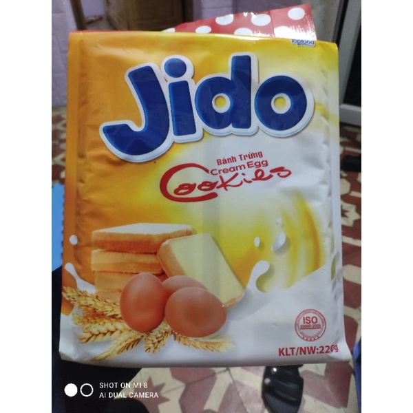 Bánh trứng Jido gói 220g siêu ngon