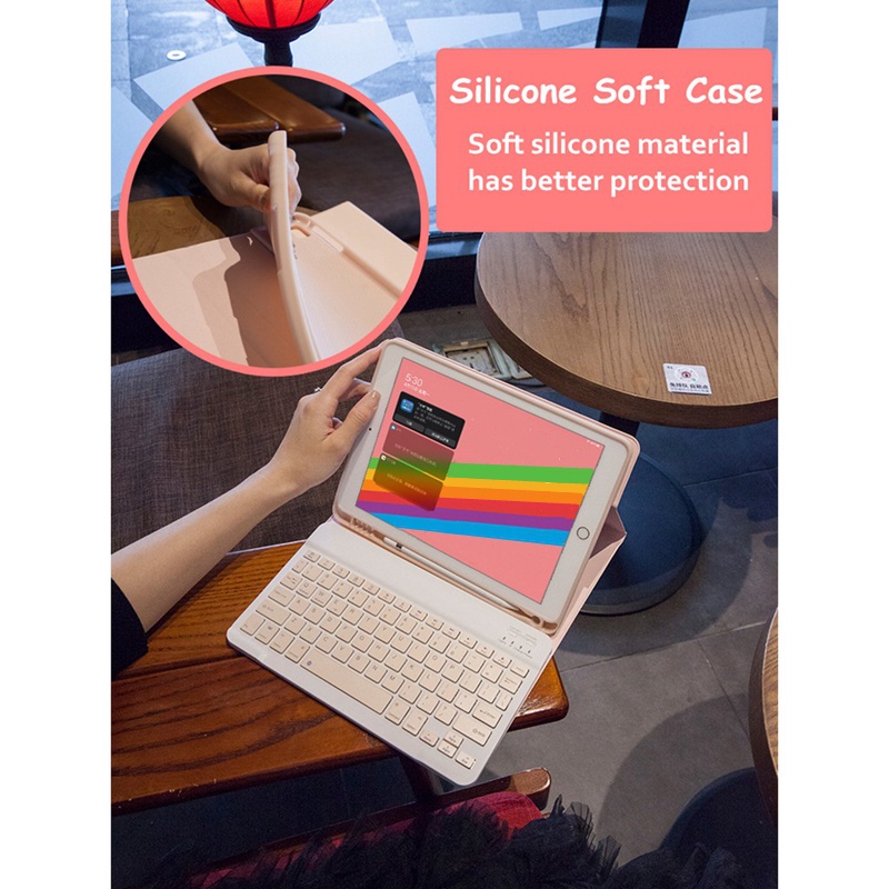 Bao da máy tính bảng NIXXOS có ngăn bút thích hợp cho IPad 9.7 5th 6th 10.2 7th 8th 9th Air1/2/3/4Pro 11Pro 10.5 9.7