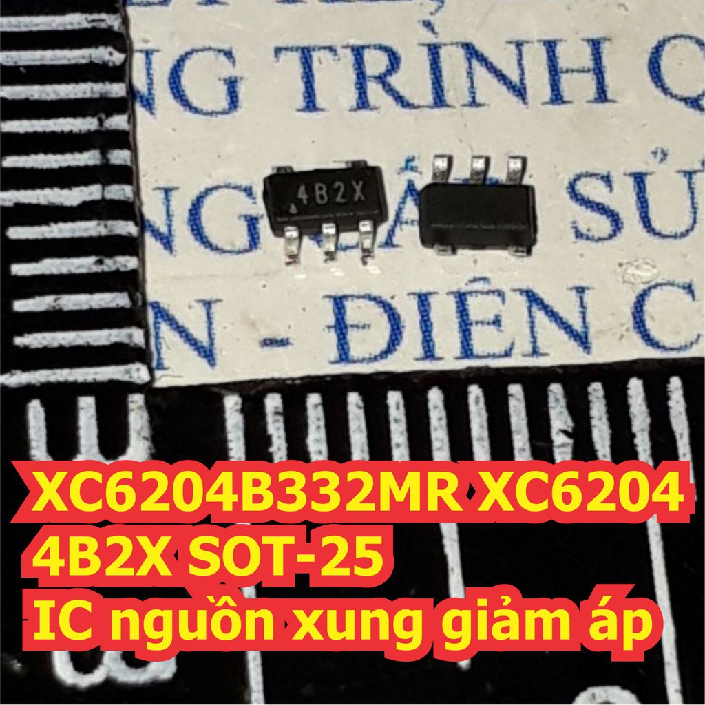 10 con XC6204B332MR XC6204 4B2X SOT-25 IC nguồn xung giảm áp kde7285