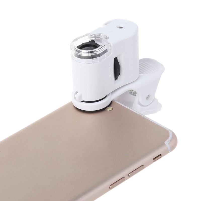 Kính Lúp Phóng Đại 60 Lần Có Đèn Led Cho Điện Thoại