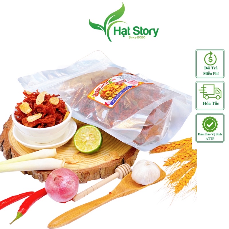 100Gr Khô Heo Cháy Tỏi Hàng Loại 1 Thơm, Cam Kết Ngon