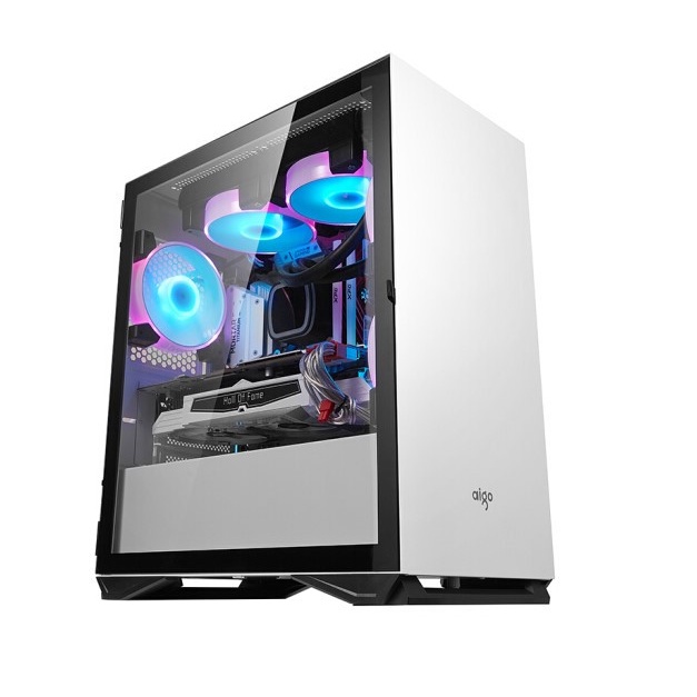 Vỏ case Aigo Yogo M2 M- ATX Màu Trắng đen hồng xám