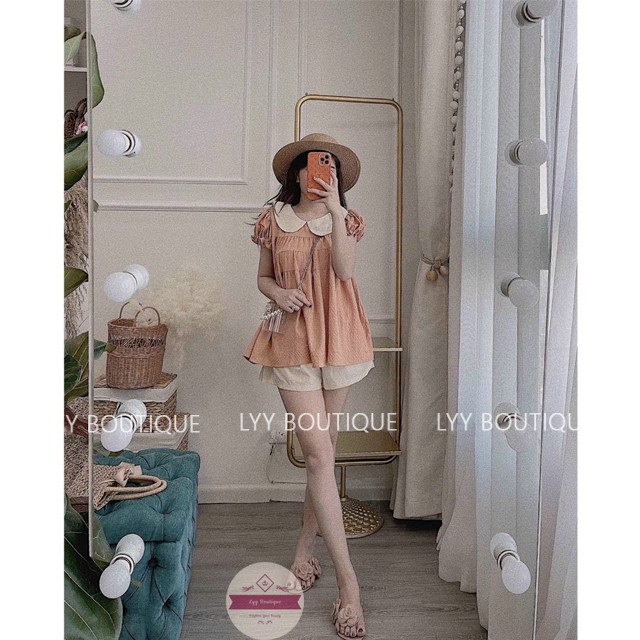 Bộ Đồ Ngủ Nữ Dáng Babydoll Chất Đũi Xốp Mát Quảng Châu Siêu Xinh Lyy Boutique | BigBuy360 - bigbuy360.vn