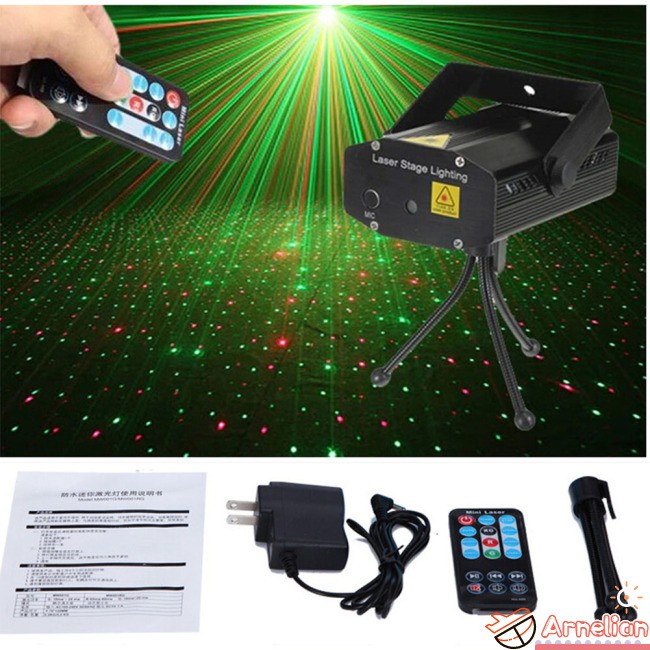 Đen Đèn Chiếu Laser Hình Bầu Trời Đầy Sao Kèm Điều Khiển Từ Xa Tiện Dụng Cho Dj / Sân Khấu