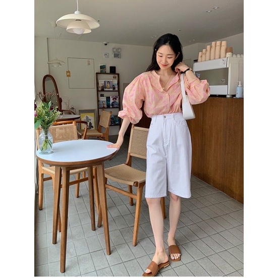 Áo Sơ Mi Tay Dài Cổ Đứng Dáng Rộng Thiết Kế Linh Hoạt Thanh Lịch Hợp Thời Trang Mùa Xuân