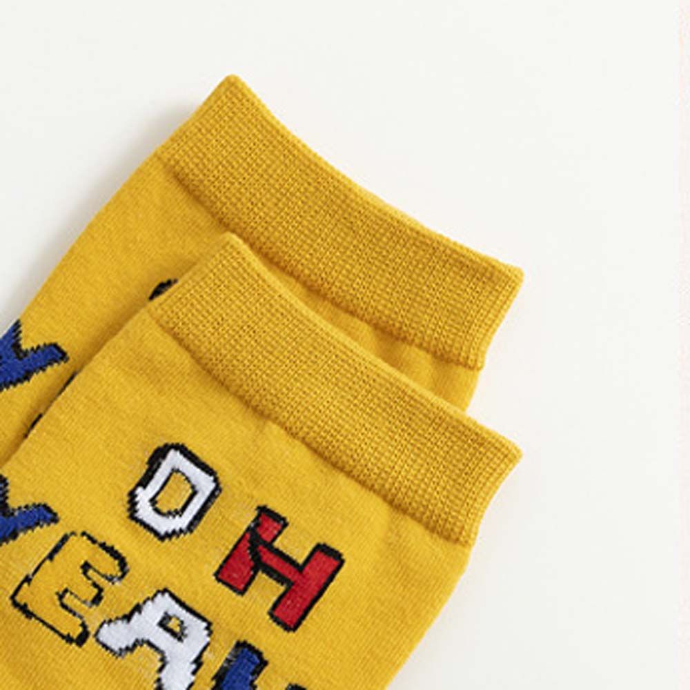 Vớ cotton cổ trung bình in hoạt hình đáng yêu thoải mái thời trang hip hop Hàn Quốc cho nữ