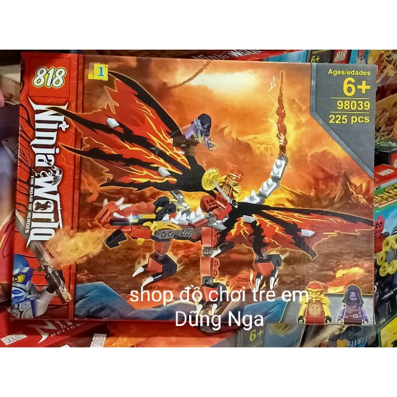 Lego Ninia rồng bay phun lửa WORLD bộ lăp ráp lego Ninja rồng phun lửa