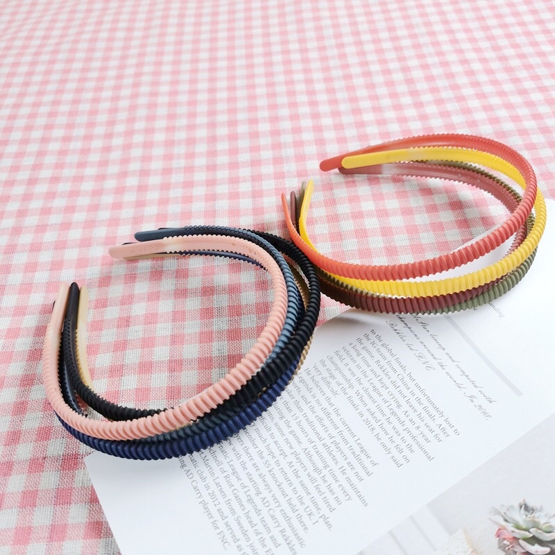 Cài tóc rửa mặt cho nữ dạng xoắn nhiều màu