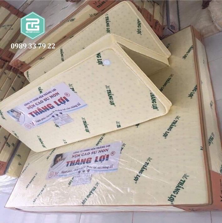 Nệm cao su non Thắng Lợi đủ size từ 1m-2.2m bảo hành 15 năm