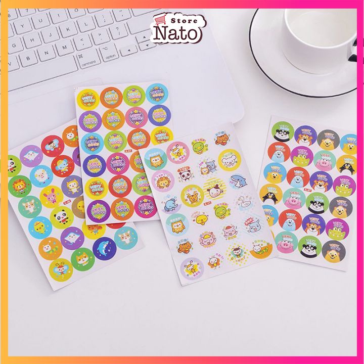 Túi sticker  dán nhiều hình đáng yêu cho bé NATO STK02