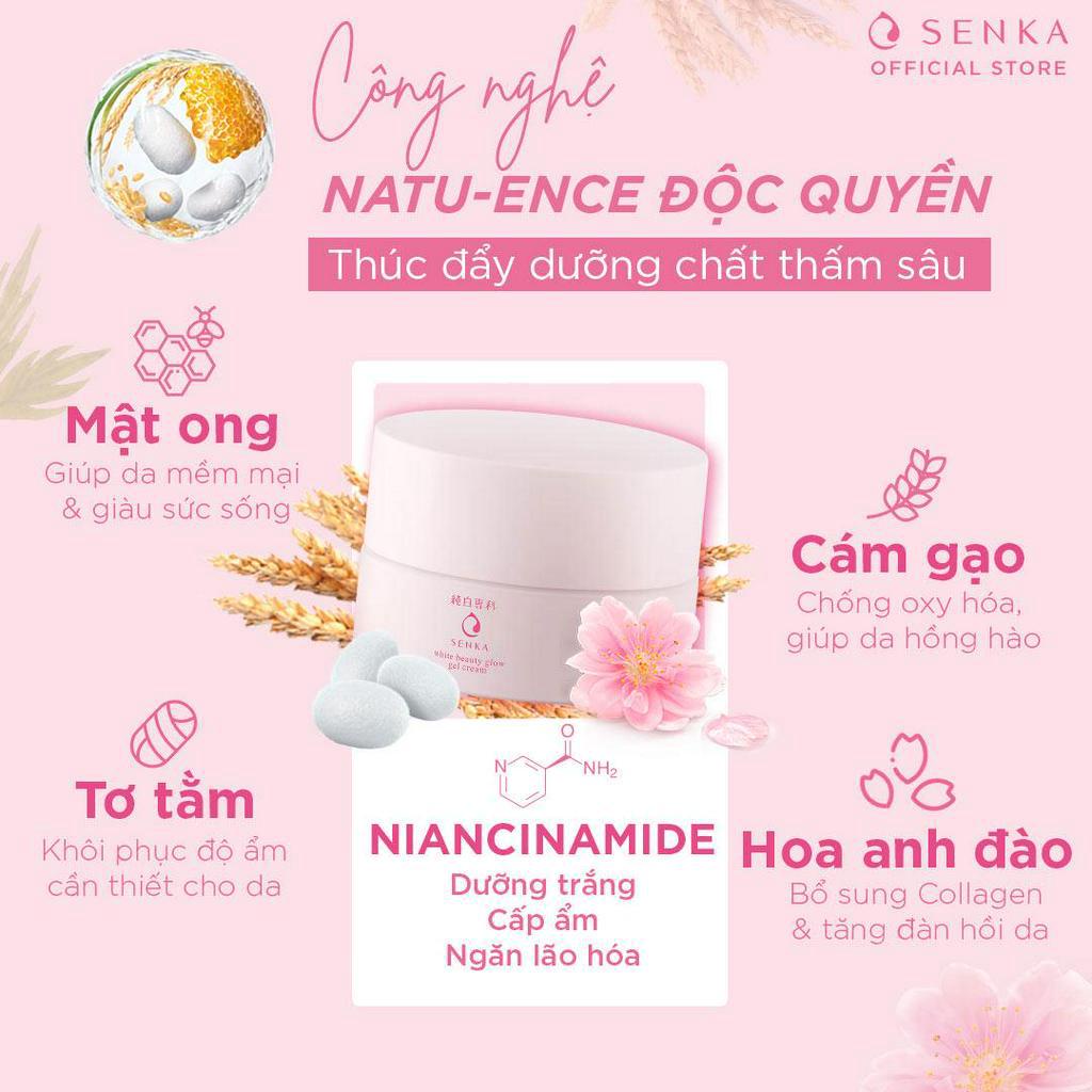 Kem dưỡng trắng da ban đêm Senka White Beauty Glow Gel Cream 50g 15538