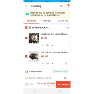 Combo khách chọn