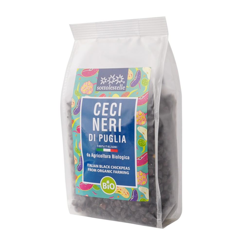 HSD THÁNG 1/2024  Đậu Gà Đen Hữu Cơ Sotto 400g Organic Black Chickpeas