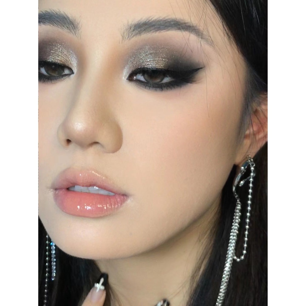 Bảng Phấn Mắt 9 Màu Sắc Tông Lì/Hiệu Ứng Ngọc Trai Phong Cách Âu Mỹ