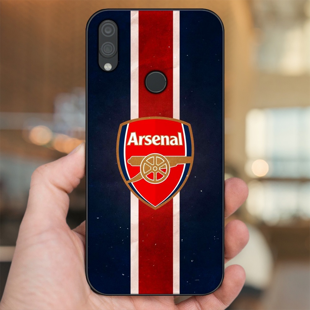 Ốp lưng Xiaomi Redmi Note 7, Note 7 Pro viền đen in hình Arsenal FC