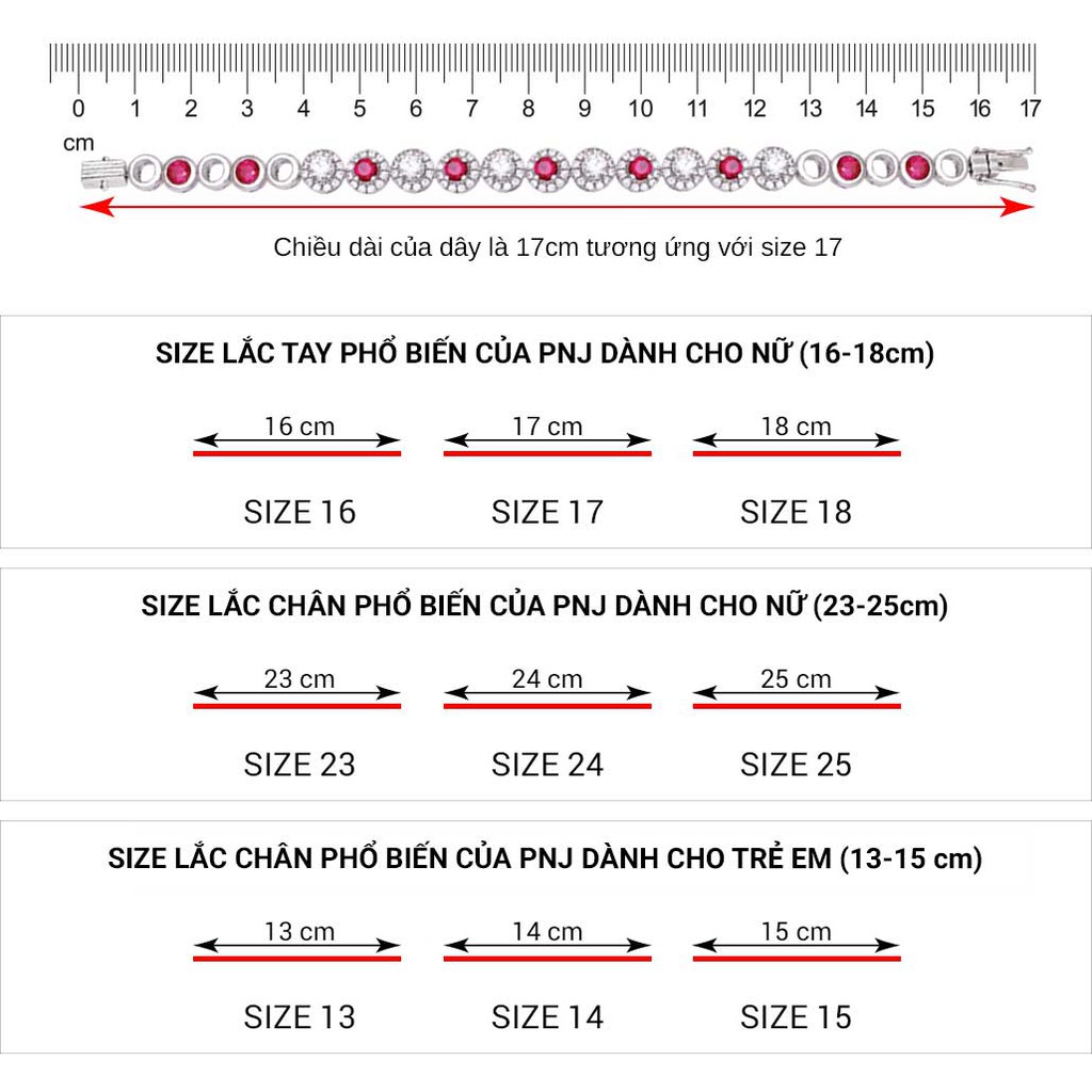 Lắc tay bạc PNJSilver hình ngôi sao 0000K000034