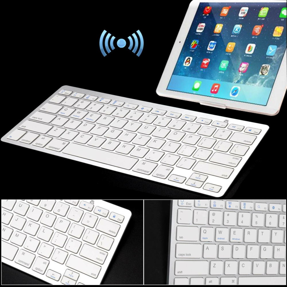 Mới Bộ Bàn Phím + Chuột Bluetooth Không Dây Cho Điện Thoại / Laptop / Ipad / Ios / Android