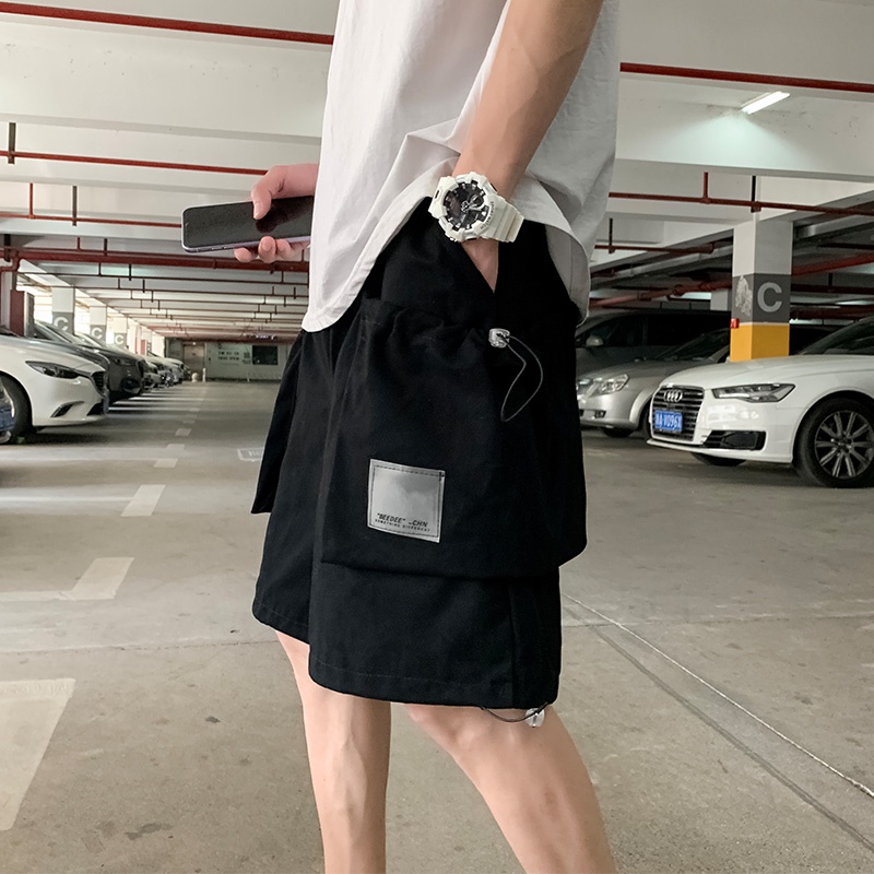Quần Short 5 Tấc Dáng Rộng Thời Trang Mùa Hè Phong Cách Hàn Quốc Cho Nam