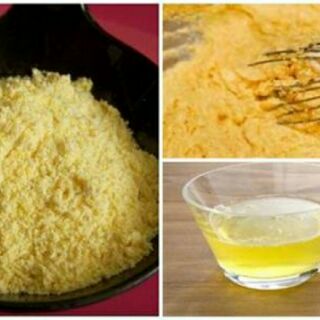Bột ngô (bắp) vàng nguyên chất
