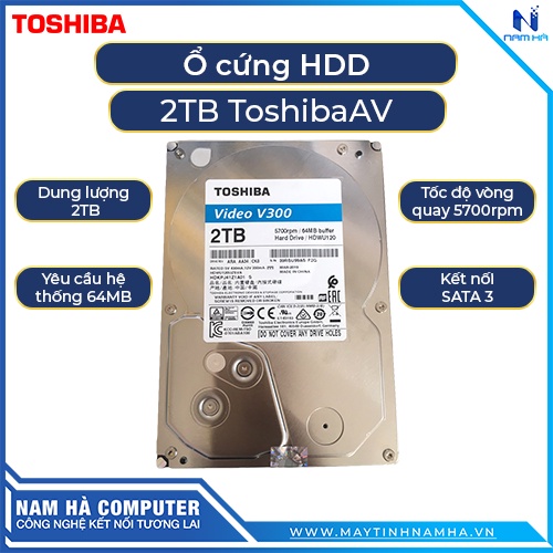 Ổ cứng chuyên dụng cho camera 2TB toshiba av