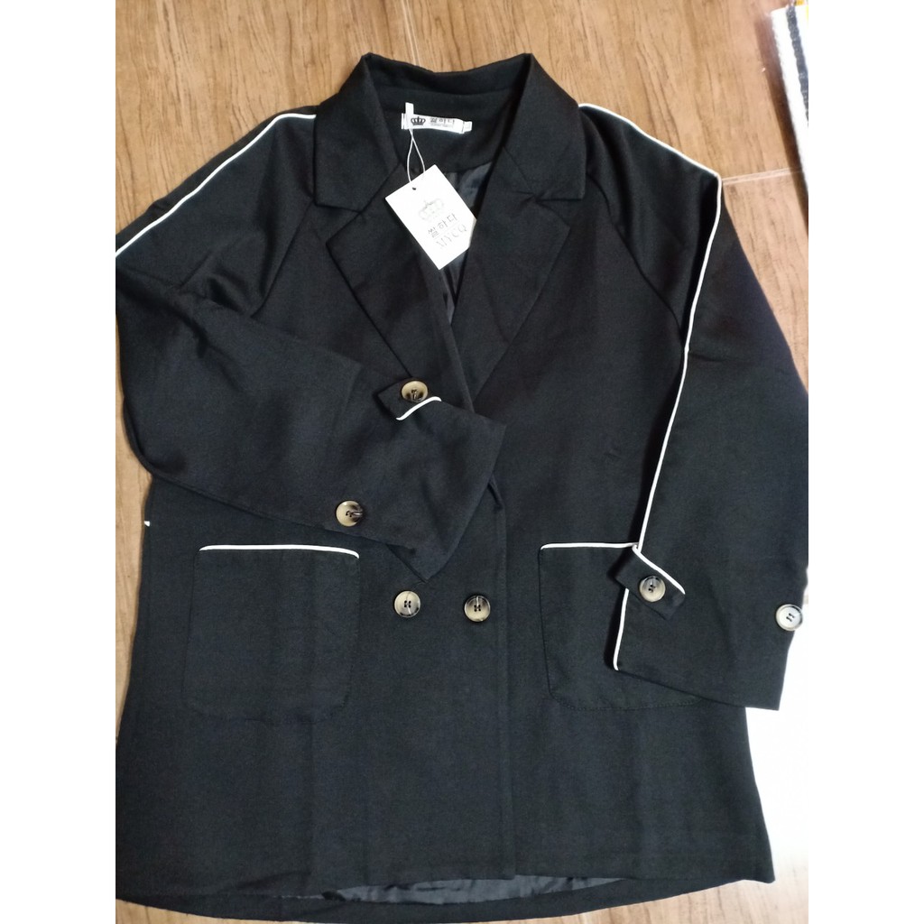 ( Hàng Đẹp)Ảnh thật 4 hình cuối-2W368.Áo blazer oversize mùa hè phối line kiểu mới | BigBuy360 - bigbuy360.vn