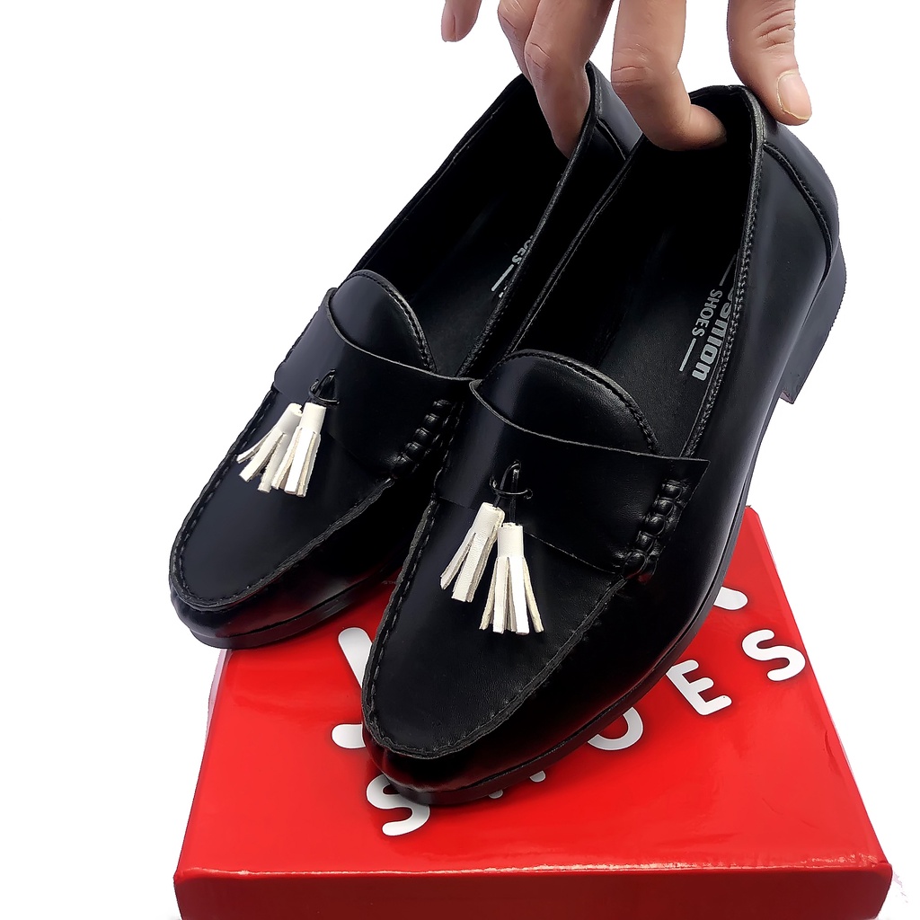 Giày nam penny Loafer sản phẩm được làm thủ công , được khâu mặt giày và đế giày.(LM01)