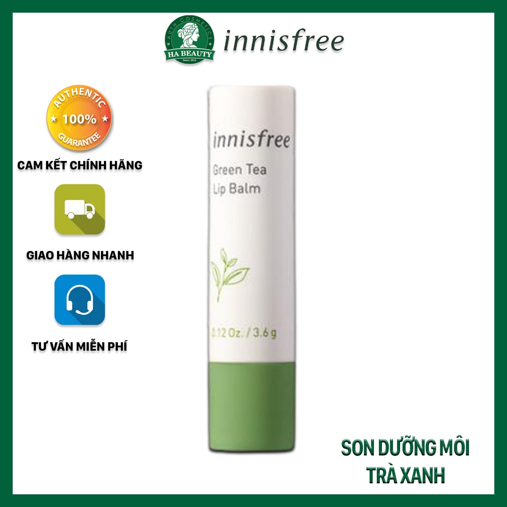 Son dưỡng môi trà xanh innisfree Green Tea Lip Balm 3.6 g