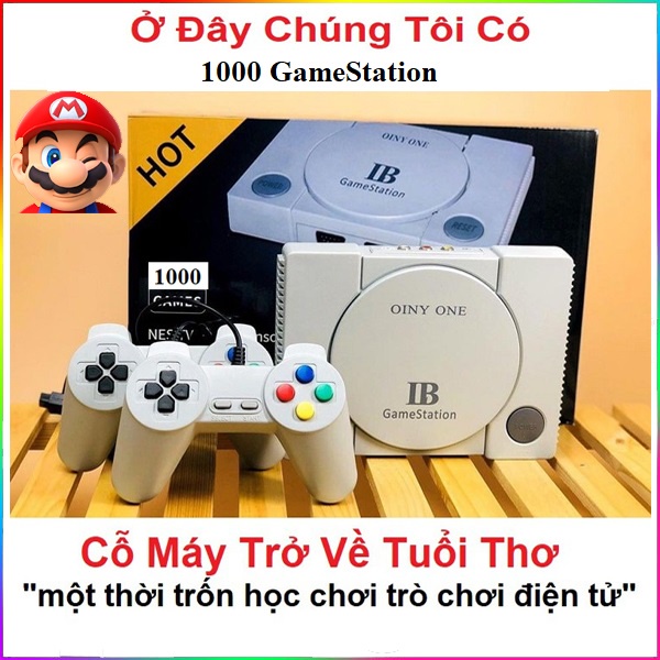 🔥MỚI NHẤT +1000 GAME HUYỂN THOẠI🔥Máy Chơi Game 4 Nút Có Dây GameStation 8 Bit IB Tích Hợp 1000 Games Cổ Điển - XGames