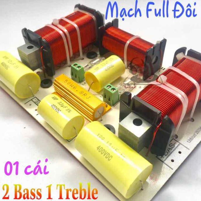 Mạch phân tần loa 2 bass 1 treble, TP-999, 01 cái mạch phân tần loa, bass 40, loa thùng 40, loa array