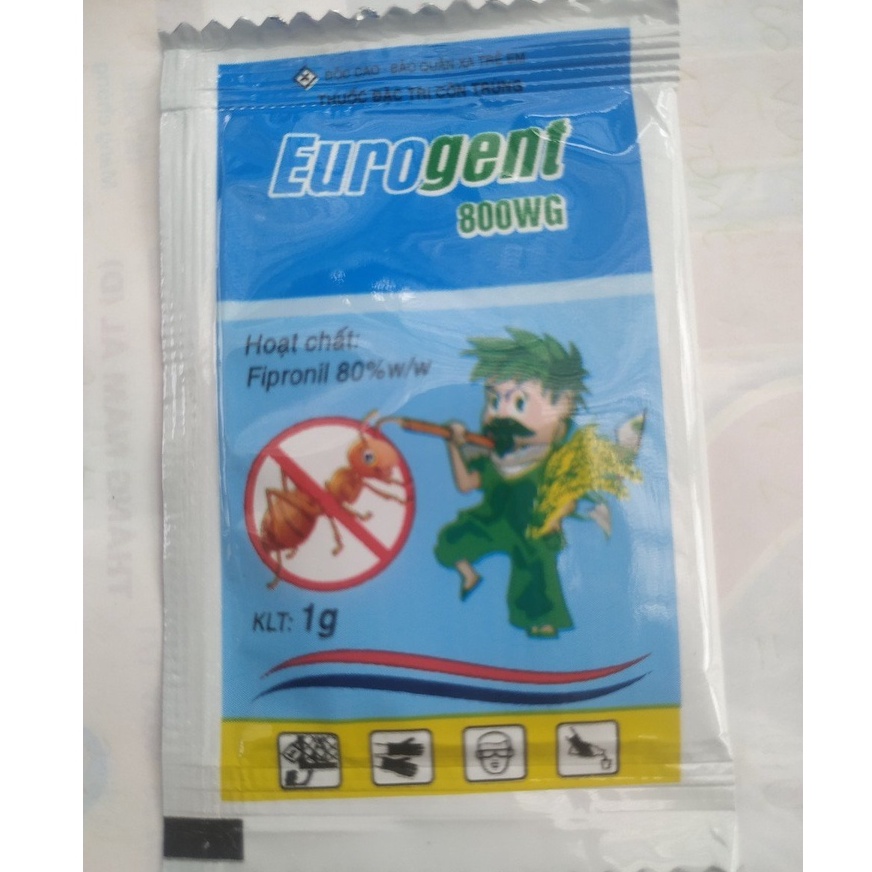 Thuốc Trừ Kiến Eurogent (1g), Sản phẩm thay thế regent diệt kiến, mối, ve, mạt, bọ bảo vệ vật nuôi