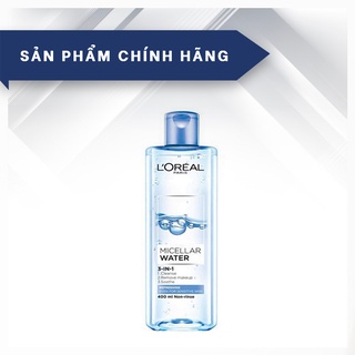 Nước tẩy trang l'oreal tươi mát cho da dầu, hỗn hợp 400ml