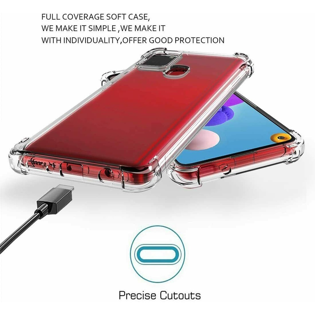 Ốp điện thoại chống sốc trong suốt cho  For SAMSUNG GALAXY M31 M21 M11