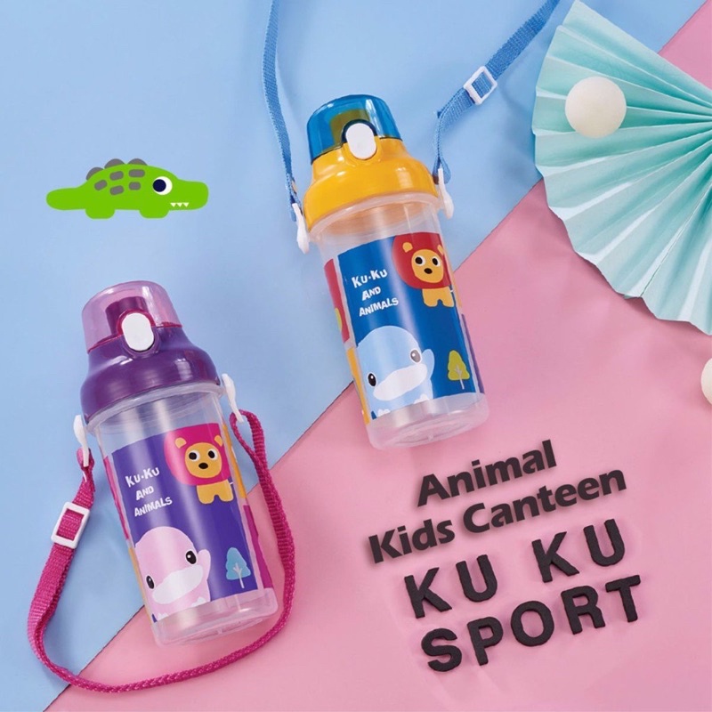 Bình uống nước cho bé Animals KU.KU Duckbill KU5602 -500ml